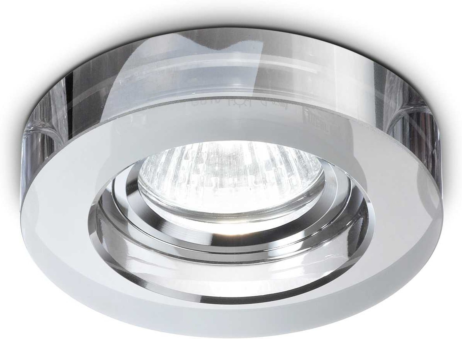 Indbygningsspot Ideal Lux Blues Ø9 cm - Røg Krom 50W