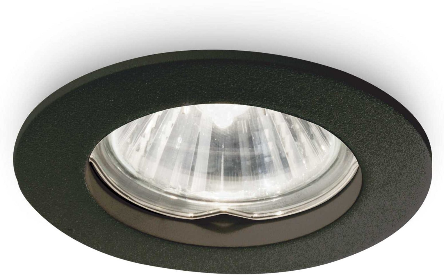 Indbygningsspot Ideal Lux Jazz Ø73 mm - Mat Sort Metal