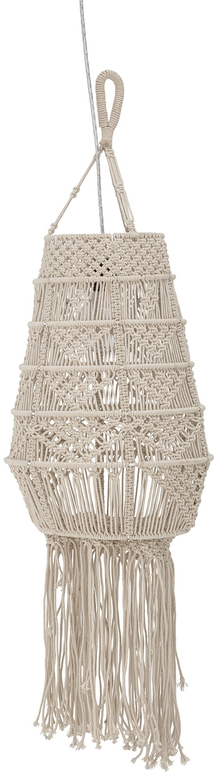 Indendørs Pendellampe Creative Collection Wanda Natur Bomuld ø36   H106 Cm Justerbar Snor 250 Cm