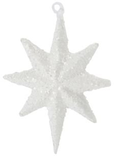 Juleglasornament House Doctor Ornament Hvid Stjerne H9 4ã B7ã D1   Cm