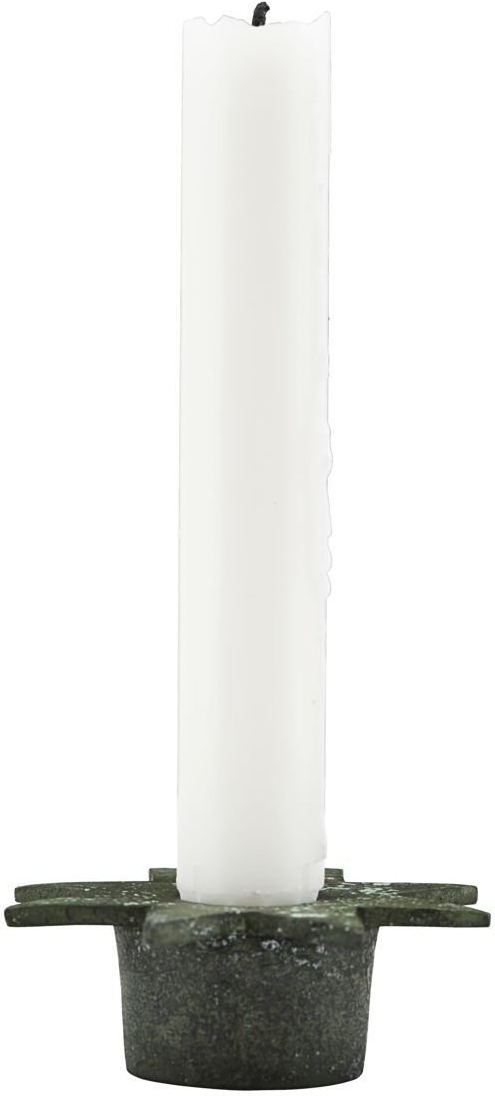 Julelysestage House Doctor Star i Grøn Aluminium 8 cm