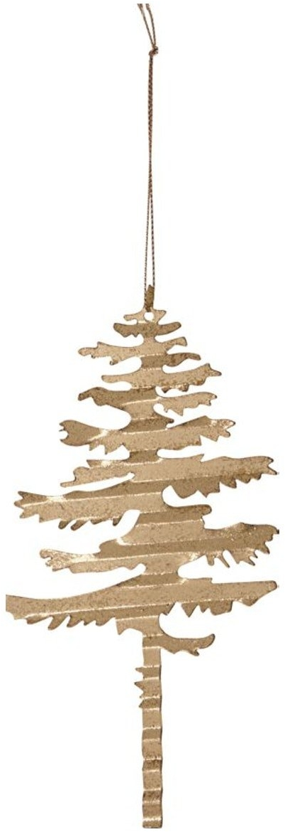 Juleophæng House Doctor Ornament Valset Jern Messing     17   Cm