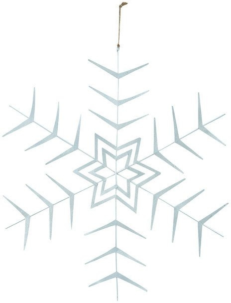 Sølv Juleornament i Papir - 10 cm fra House Doctor