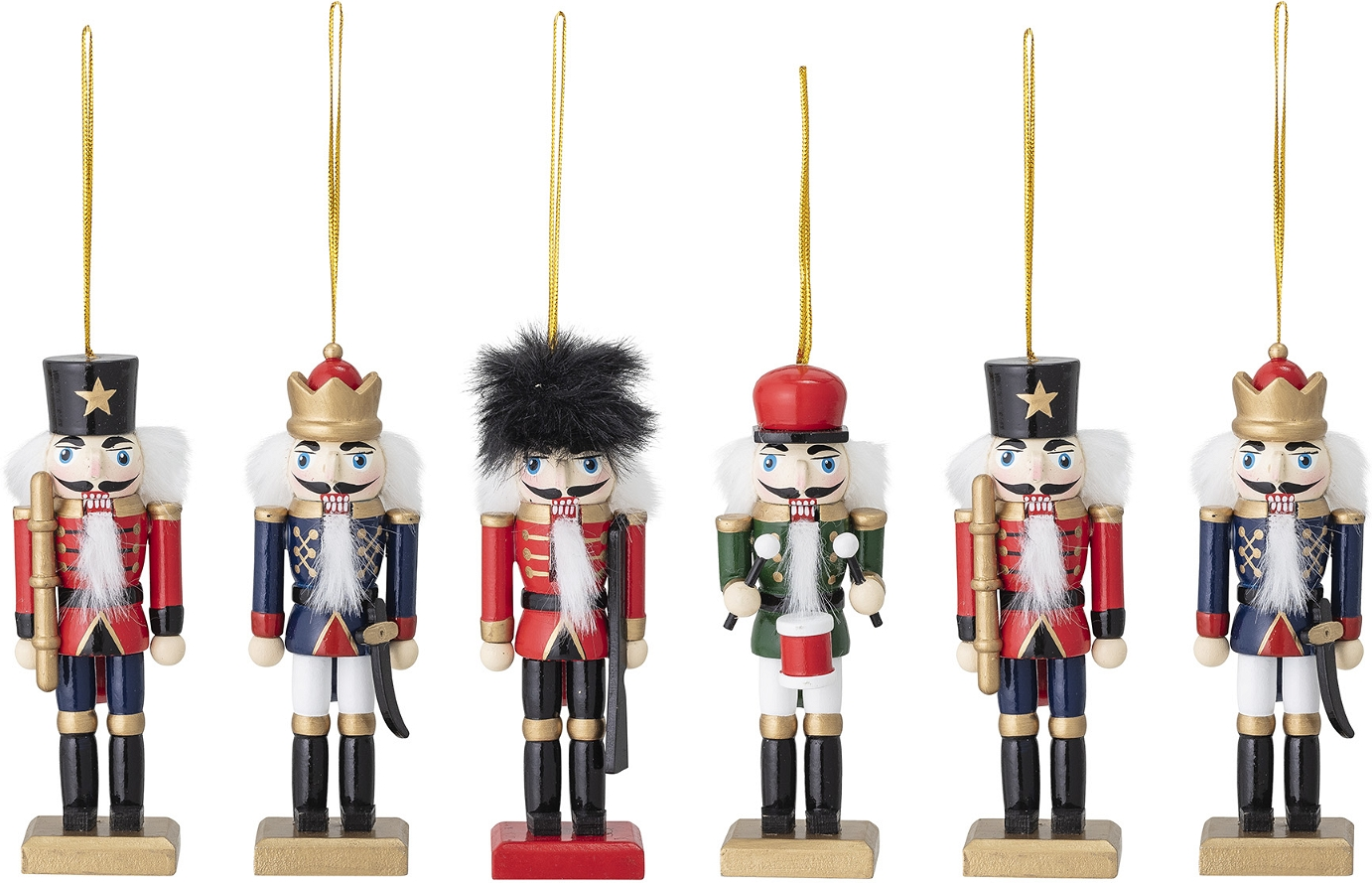 Juleornament i Træ - Bloomingville Nikita Rød H12 cm