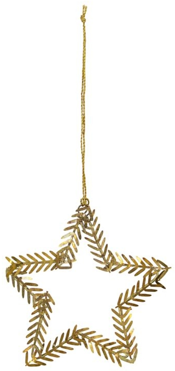 Juleornament Messingstjerne House Doctor Lamet ø10 Cm