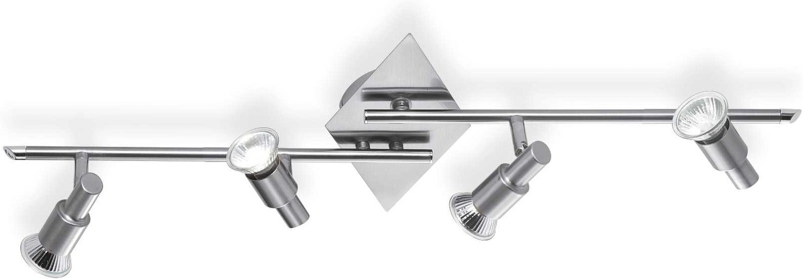 Justerbar Loftslampe Ideal Lux Slem Satin Nikkel Metal 4xgu10 71 5x22x16 Cm