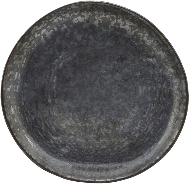 Kage- Desserttallerken House Doctor Pion ø16 Cm Porcelæn Sort Brun Reaktiv Glasering