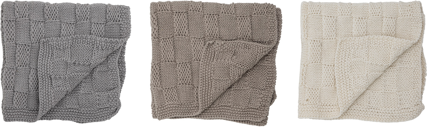 Karklud Vaskeklud Bloomingville Odine Grå 27x27 Cm Bomuld