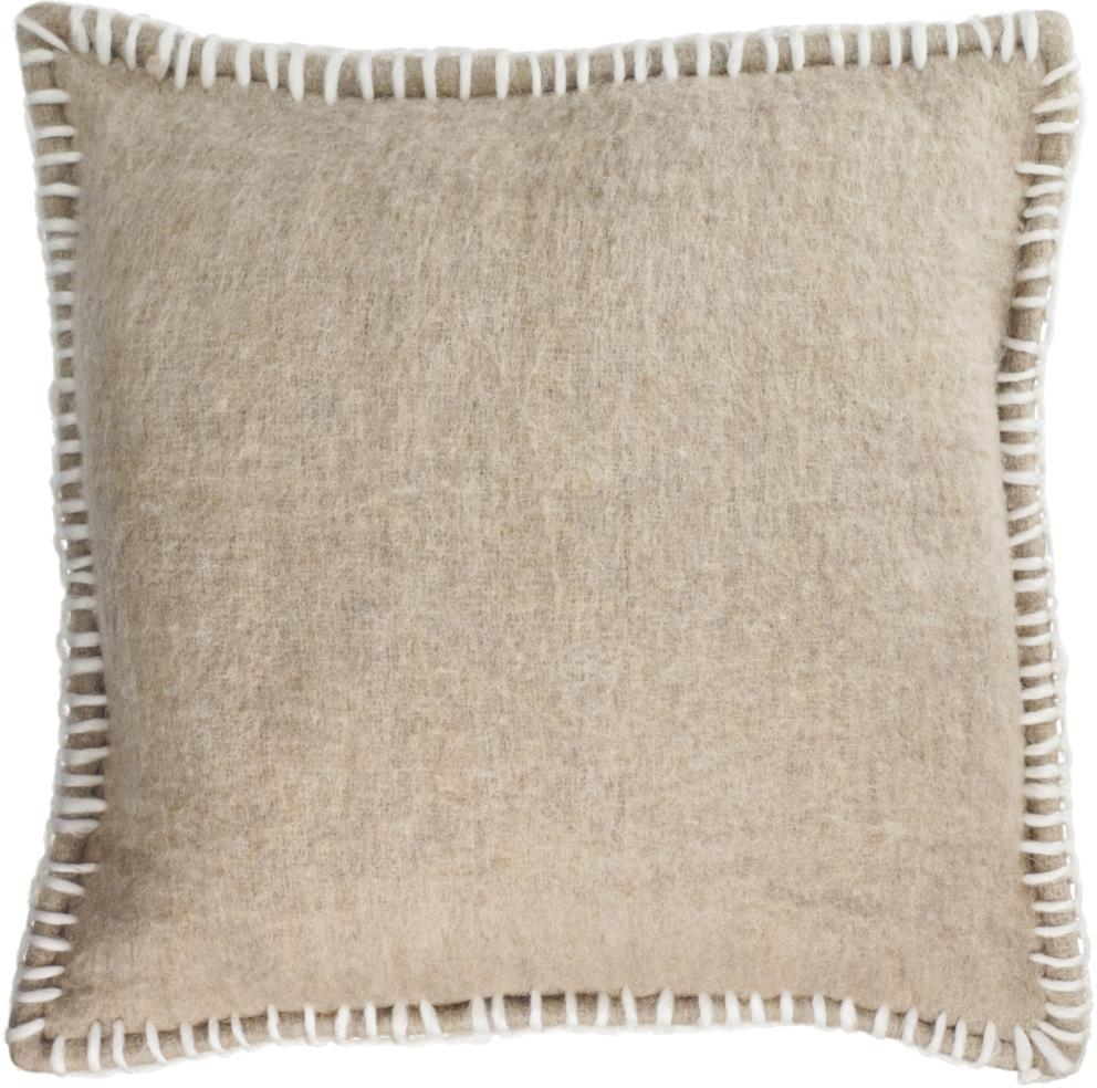 Kave Home Augustina Pudebetræk   Uld 45x45 Cm Brun Til Pyntepuder