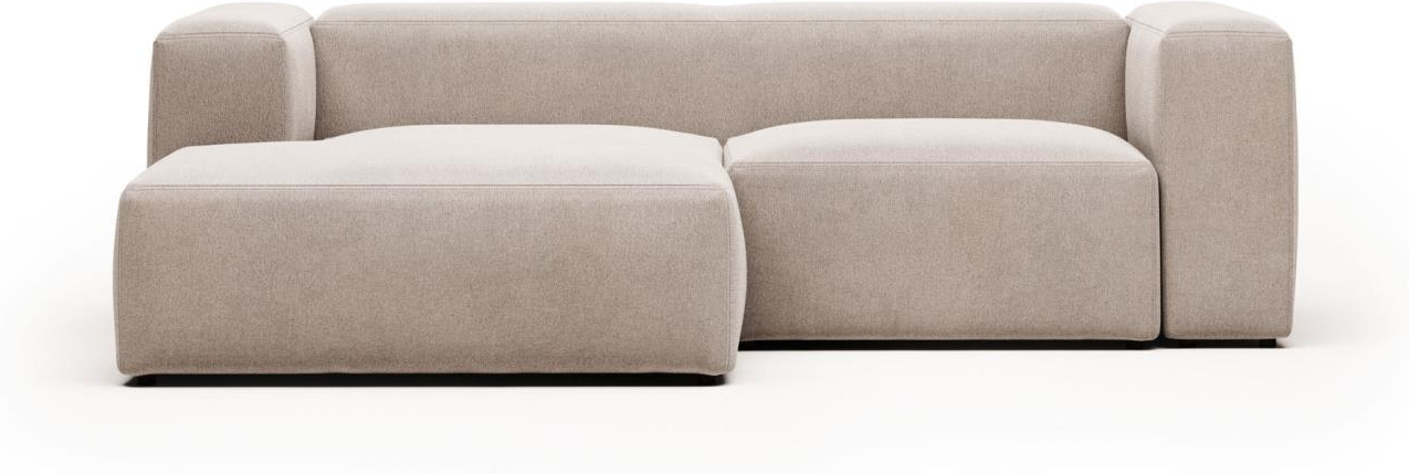 Kave Home Blok Chaiselong Sofa Venstrevendt Beige Tilbud