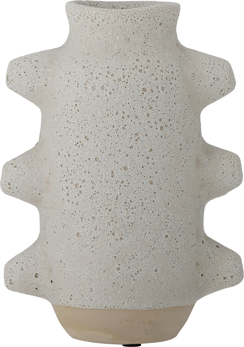 Skandinavisk Hvid Keramikvase Birka fra Bloomingville 23 cm