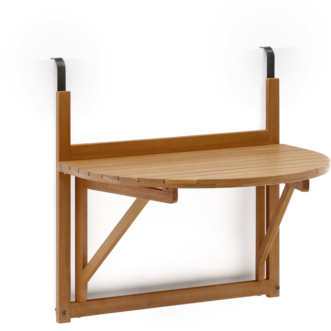 Klapbord Kave Home Amarilis Til Altan Og Terrasse Fsc-certificeret Akacietræ Foldbart Bord Rustik Kolonial Stil