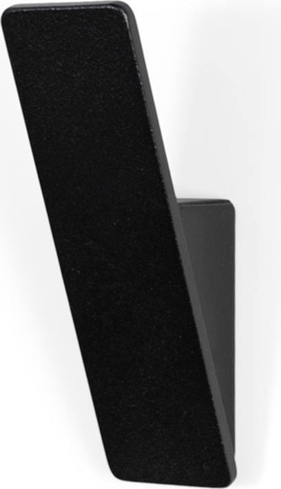 Knage Spinder Design Angle   Mat Sort Stål  Minimalistisk Vægkrog Til Entré Og Badeværelse