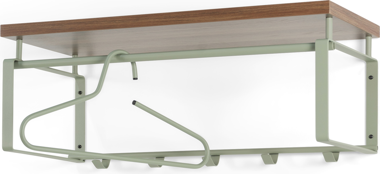 Knagerække   Hattehylde Spinder Design Rex Støvet Grøn Stål Melamin 28ã 70ã 29 Cm