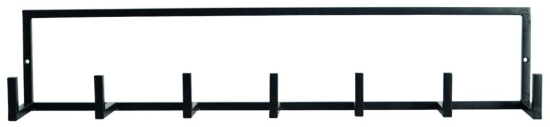 Elegant Sort Jern Knagerække fra House Doctor - 60 cm