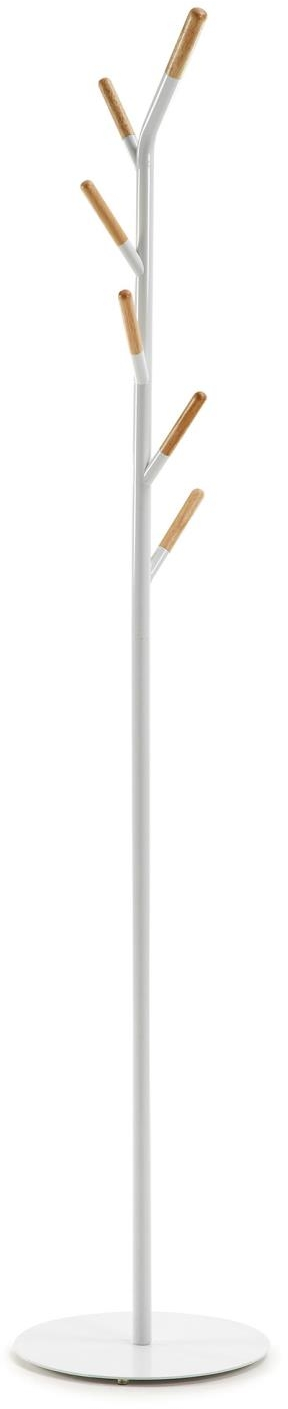 Knagerække Kave Home Nerb Naturfarvet Finértræ H175 B33 D33 Cm Nordisk Moderne Stil Til Entré Og Garderobe
