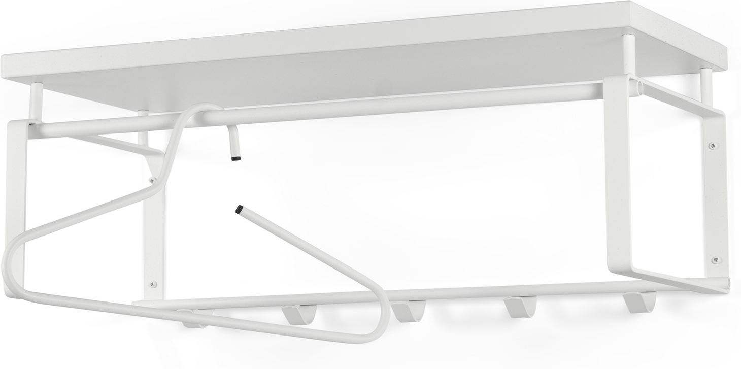 Knagerække Med Hylde Spinder Design Rex B70ã D29ã H28 Cm Hvid
