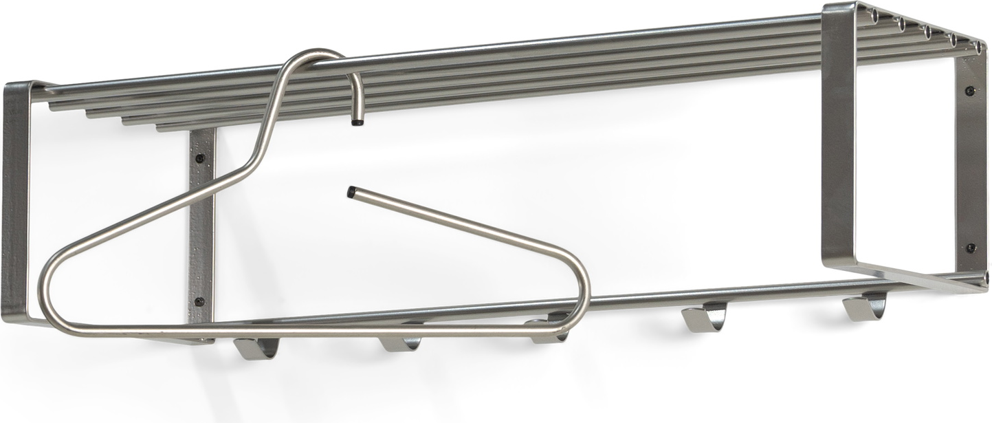 Knagerække Og Hattehylde Spinder Design Rex Nikkelstål 70   29 Cm