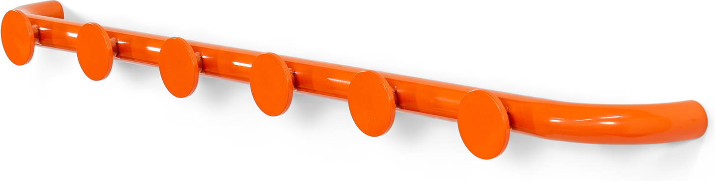 Knagerække Og Tøjknage Spinder Design Retro   Orange Stål 75 Cm Med   Kroge