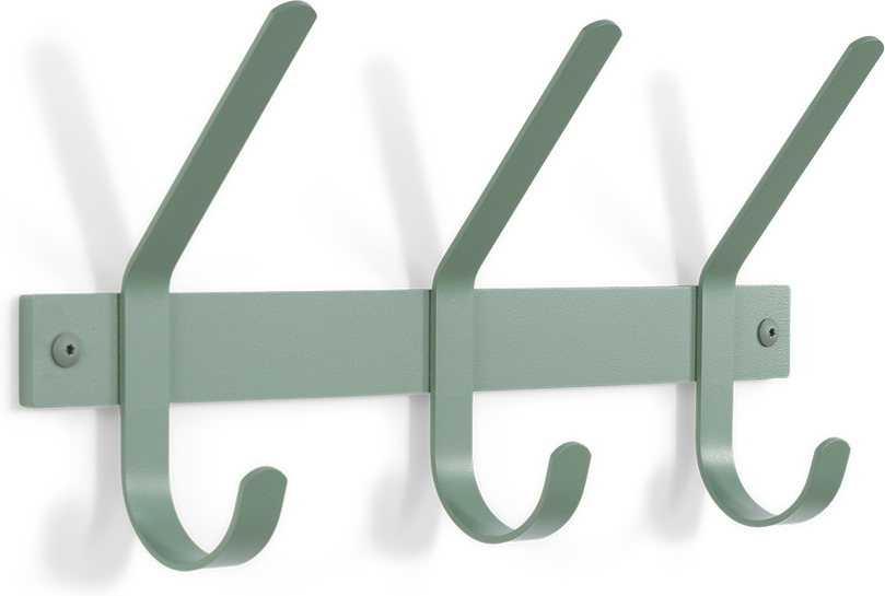 Knagerække Spinder Design Dexter Støvet Grøn Stål Med   Dobbeltsidede Kroge 40x8   Cm