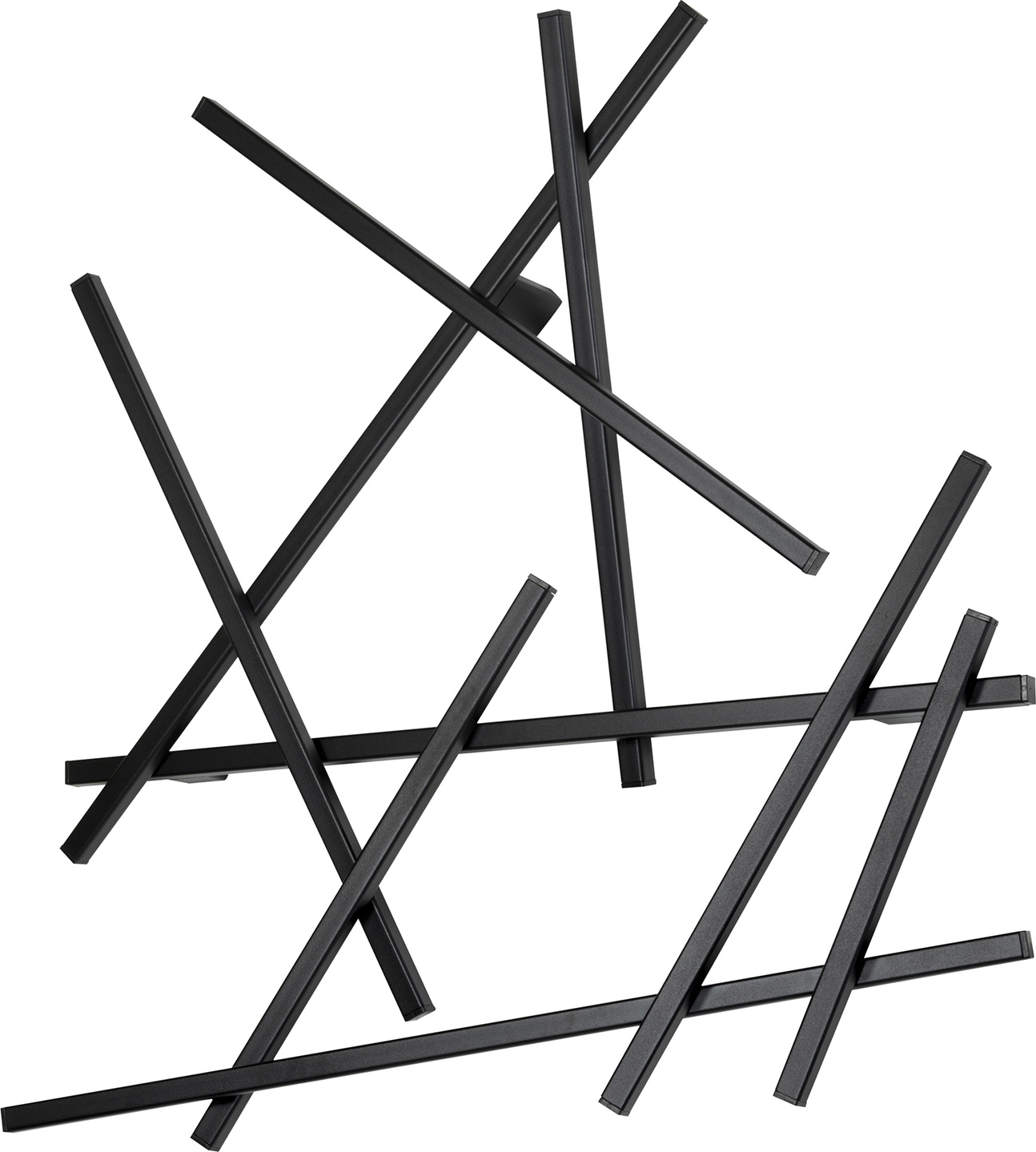 Knagerække Spinder Design Matches Mat Sort Stål 79ã 79ã 10 Cm