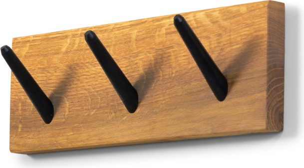 Knagerække Spinder Design Nub   Knager Massivt Olieret Egetræ 30 Cm