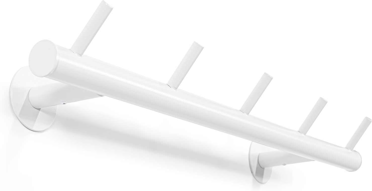Knagerække Spinder Design Odin Hvidt Stål 8ã 55ã 13 Cm   Kroge Vægophæng Nordisk Design