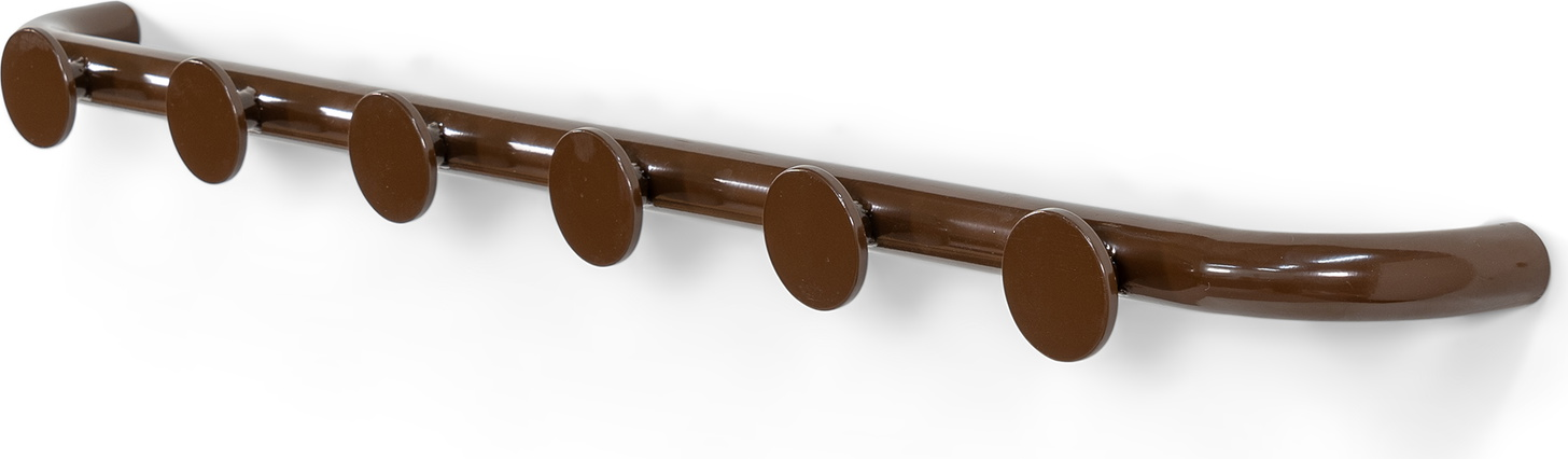 Knagerække Spinder Design Retro Chokoladebrun Stål 75 Cm   Kroge