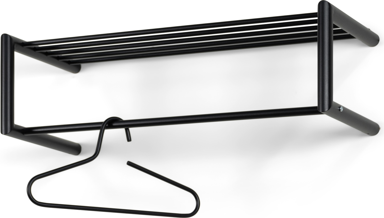 Knagerække Spinder Design Smooth   Sort Stål  Vægophæng 23ã 80ã 33   Cm