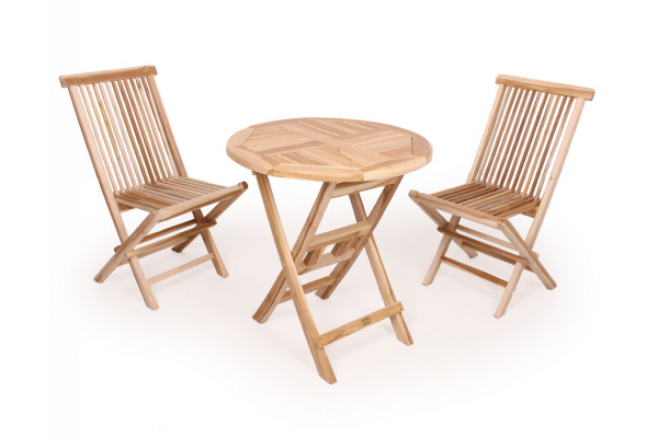 Køln Teak Cafesæt ø70 Cm