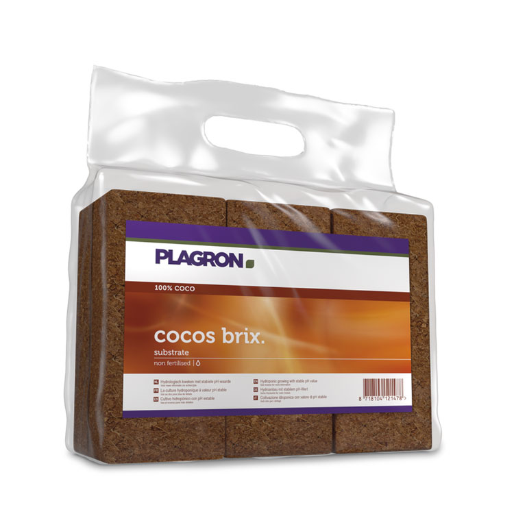 Kokosmuld Plagron Cocos Brix 6x9l Coco Coir