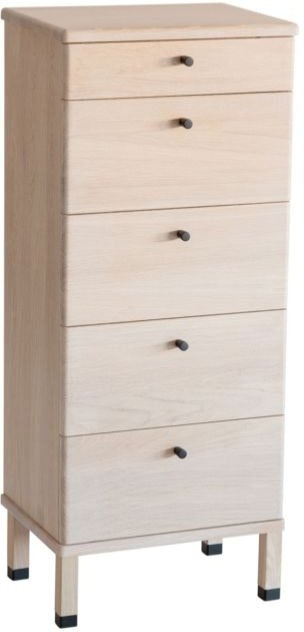 Kommode Oscarssons Möbel Cora   Hvidolieret Egetræ    Skuffer  H96   B40   D31   Cm