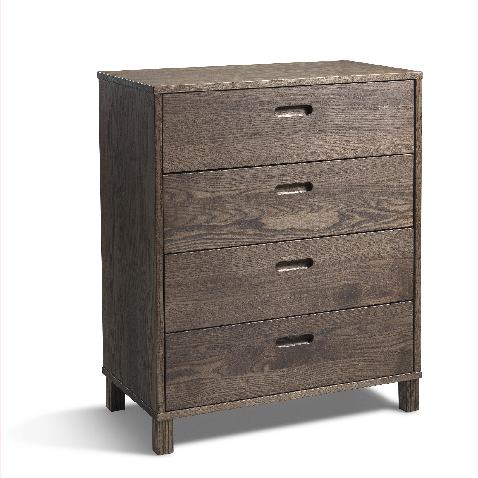 Kommode Oscarssons Möbel Leon   Skuffer Massiv Ask Brunolieret H93xb75xd40 Cm