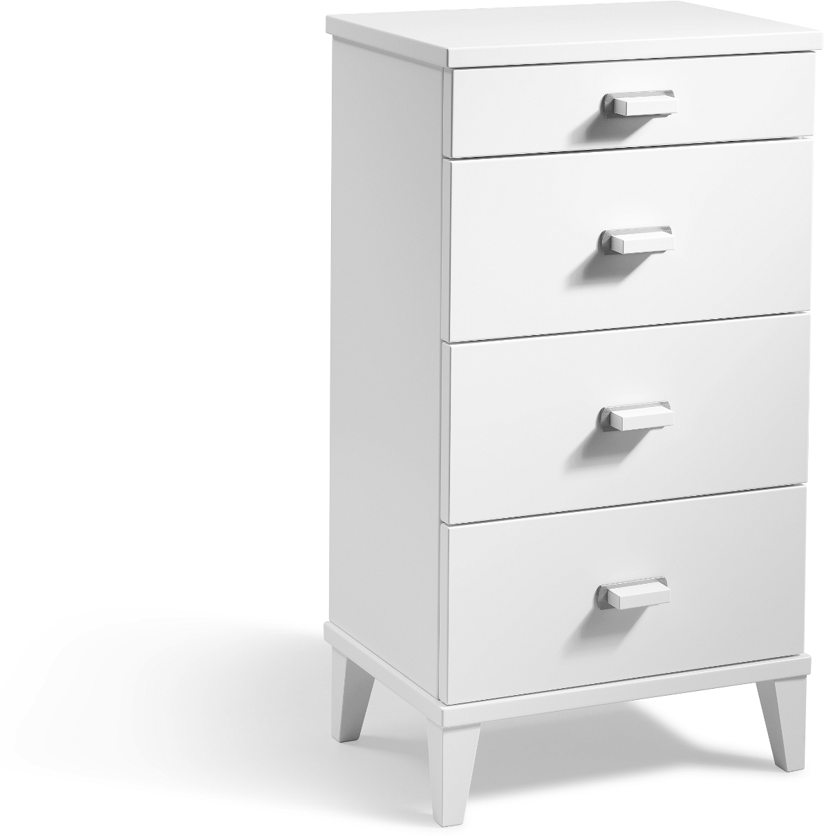 Kommode Oscarssons Möbel Malva   Skuffer H76ã B40ã D31 Cm Hvidlakeret Mdf