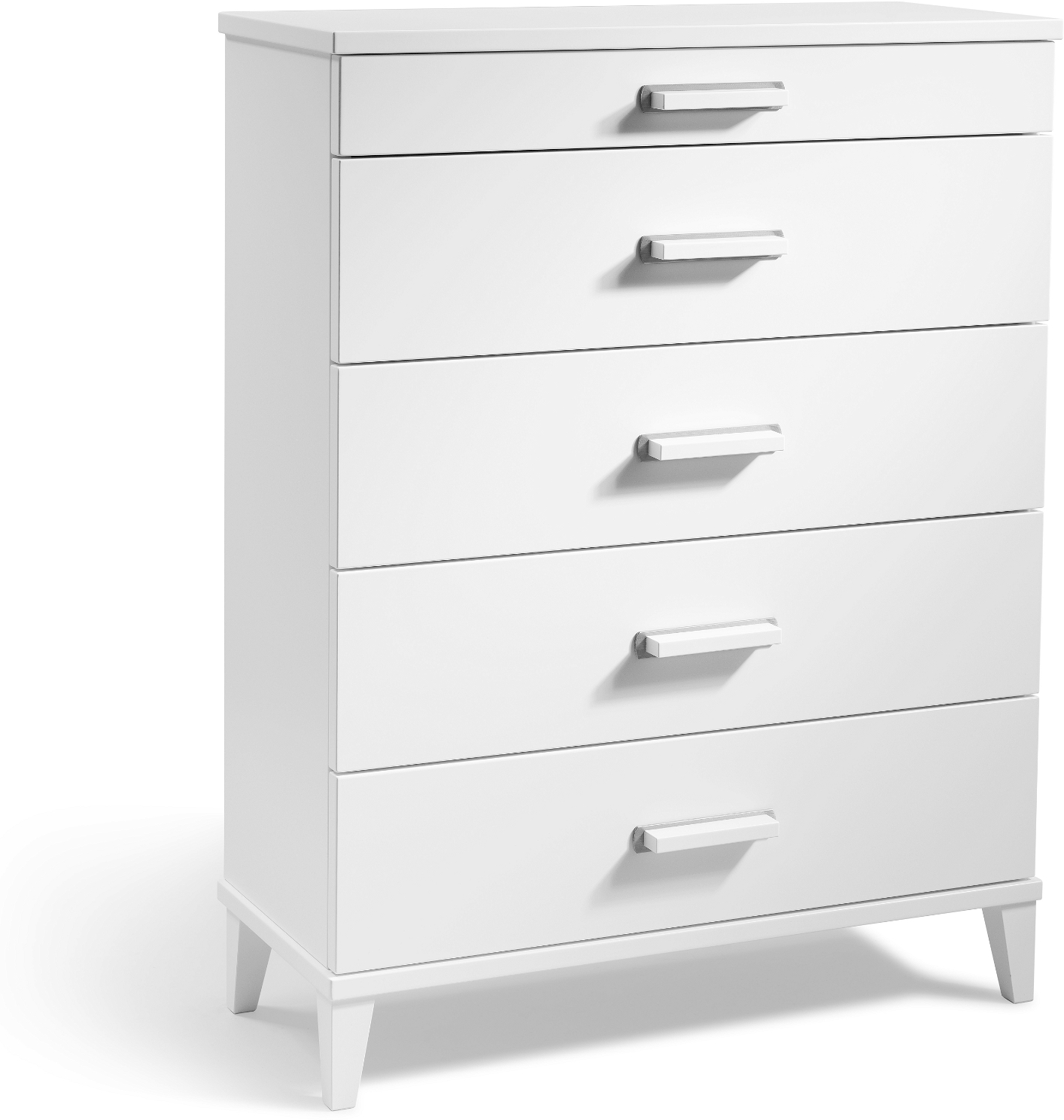 Kommode Oscarssons Möbel Malva     Skuffer  Hvidlakeret Mdf  Minimalistisk Design  94ã 70ã 31 Cm