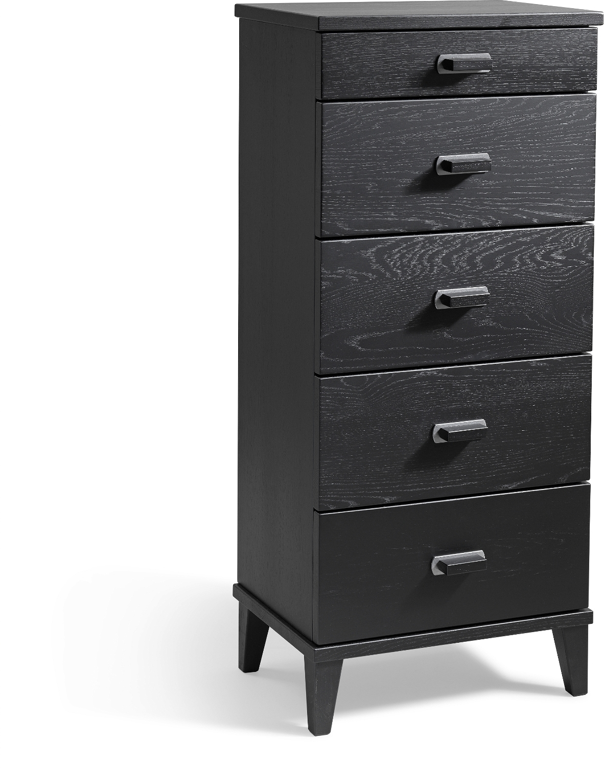 Kommode Oscarssons Möbel Malva   Sortbejdset Egetræ  94   40   31 Cm    Skuffer