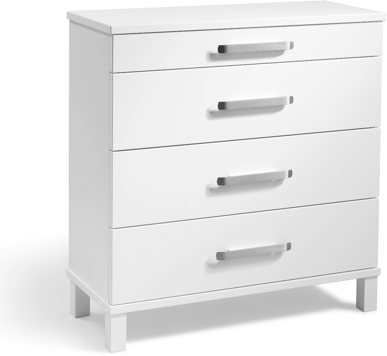 Kommode Oscarssons Möbel Nadja Hvidlak Mdf Med   Skuffer 75x70x31 Cm