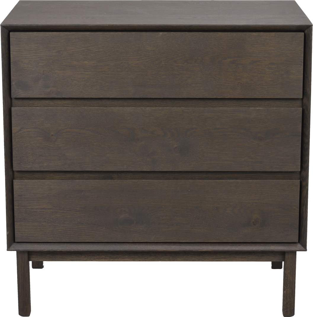 Kommode Rowico Mackay Olieret Massivt Egetræ Brun Skuffer Med Blød Lukning Fsc 100 75ã 75ã 45 Cm