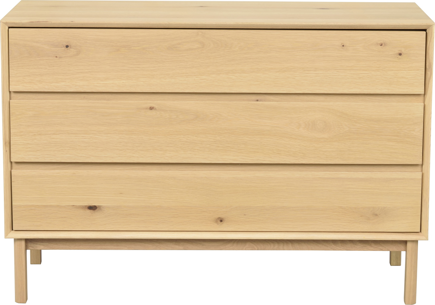 Kommode Rowico Mackay Massiv Olieret Egetræ Skuffer Med Push-open Soft-close Fsc 100 75ã 110ã 45 Cm