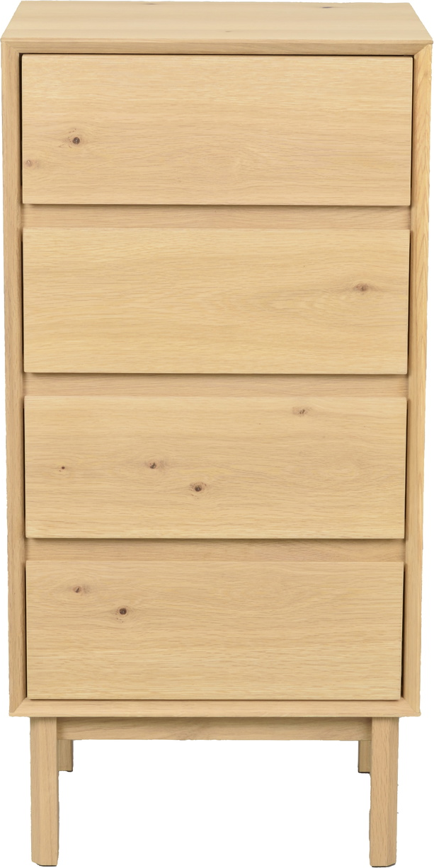Kommode Rowico Mackay Olieret Fsc-certificeret Egetræ Skuffer Push Open Soft Close H92ã B45ã D38 Cm