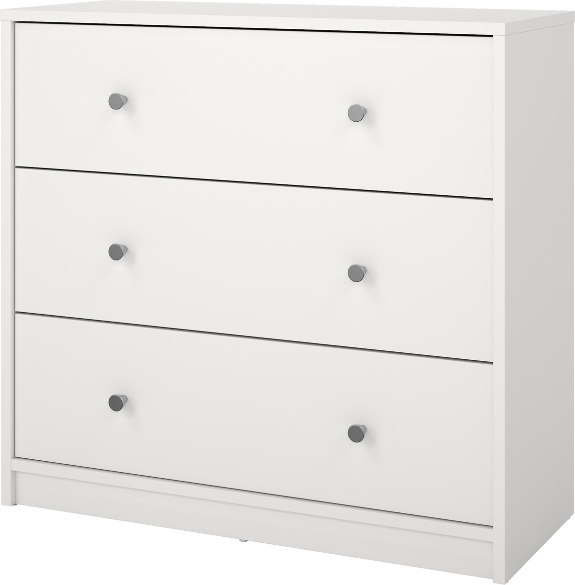 Kommode Vesterholm May  Hvid Folie     Skuffer  Vægmonteret  H68   B72   D30 Cm