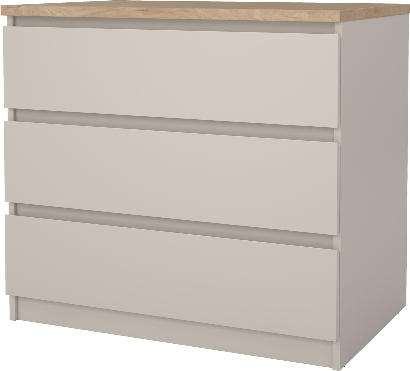 Kommode Vesterholm Naia Kashmir Jackson Hickory   Skuffer Grebsfrit Design H70   B77   D50 Vægmonteret Fsc