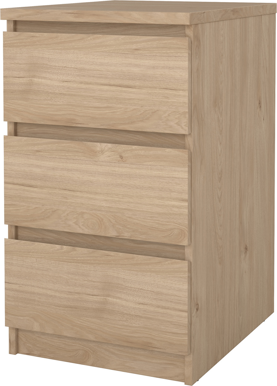 Kommode Vesterholm Naia    Skuffer  Håndtagsfri  Jackson Hickory  Vægmonteret  Fsc  H70xb40xd50 Cm
