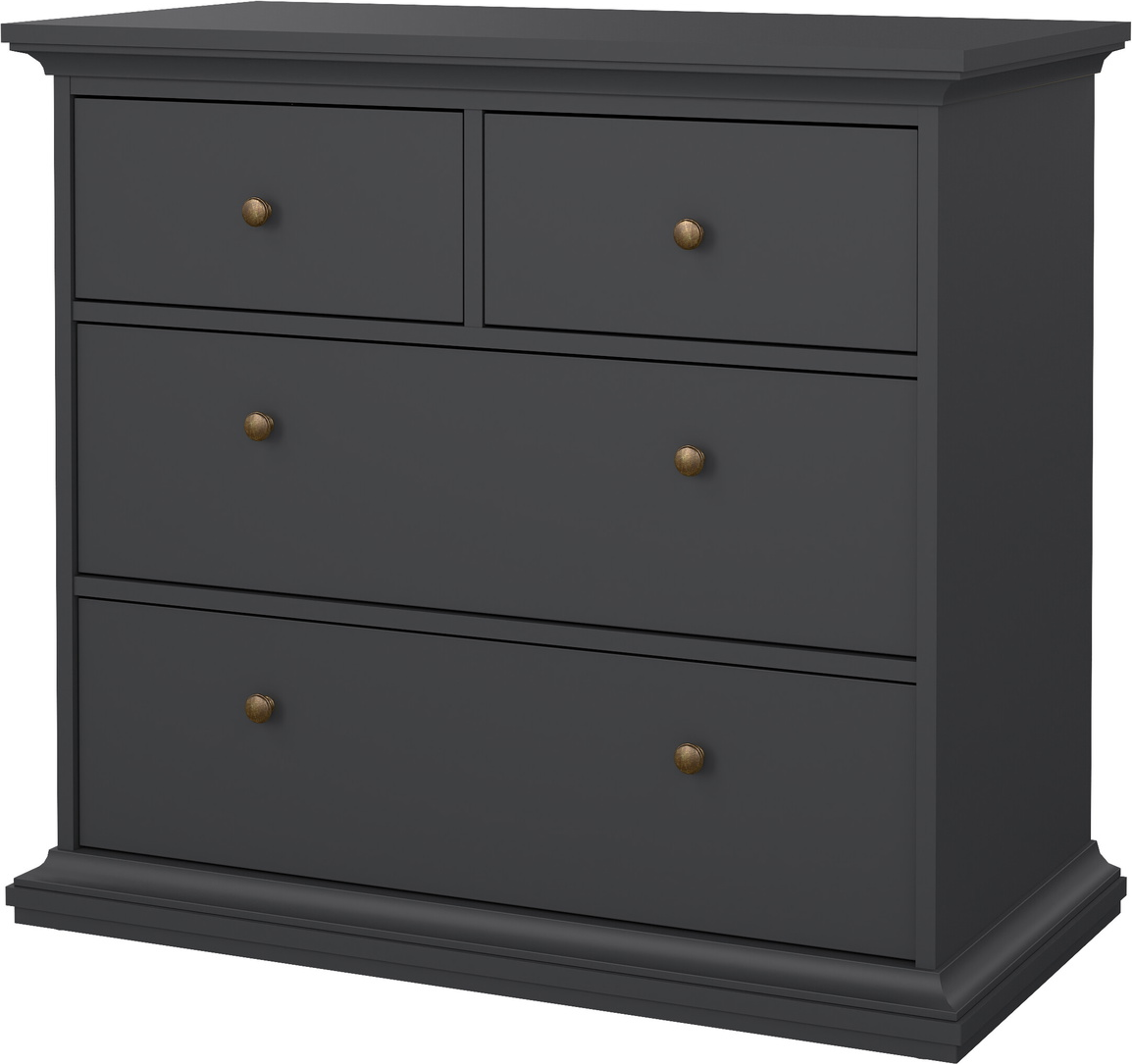 Kommode Vesterholm Nora    Skuffer  Mat Grå  Fsc-certificeret  H87ã B96ã D49 Cm