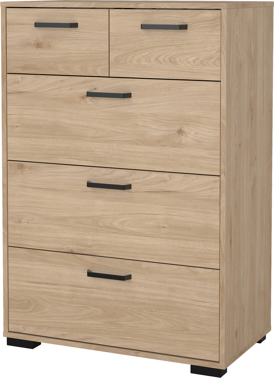 Kommode Vesterholm Sofia Jackson Hickory Folie Skuffer Vægmonteret H101 9xb70 2xd39 Cm Fsc