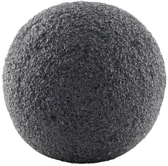 Konjac Ansigtssvamp Meraki Konjac-serie Sort Med Aktivt Kul ø5ã   Cm Til Fedtet Hud