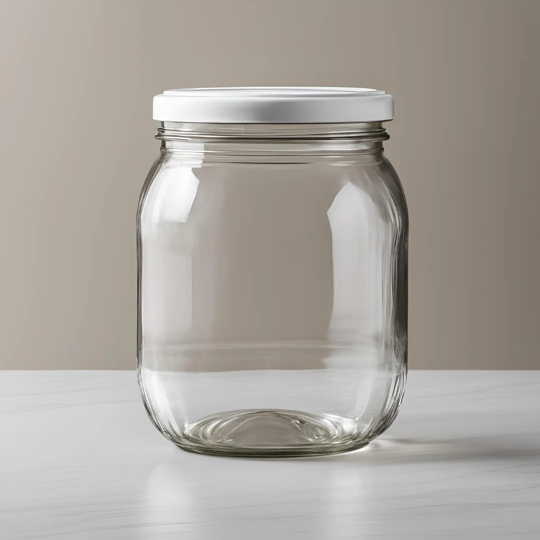 Konservesglas 1062ml Klar   82mm  Med Låg