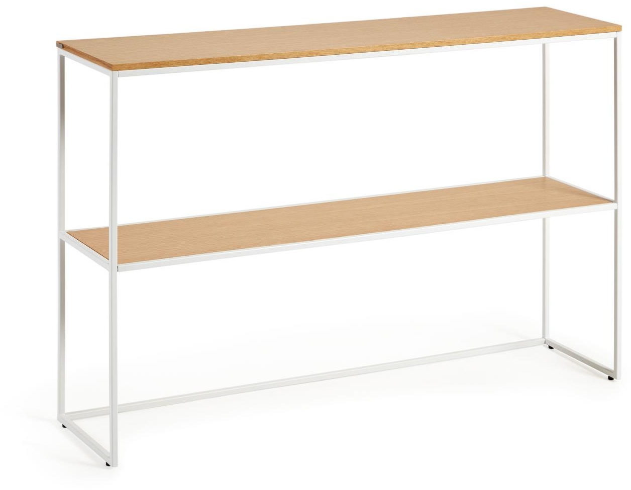 Konsolbord Avlastningsbord Kave Home Yoana 120x30x80 Cm Natur Hvid