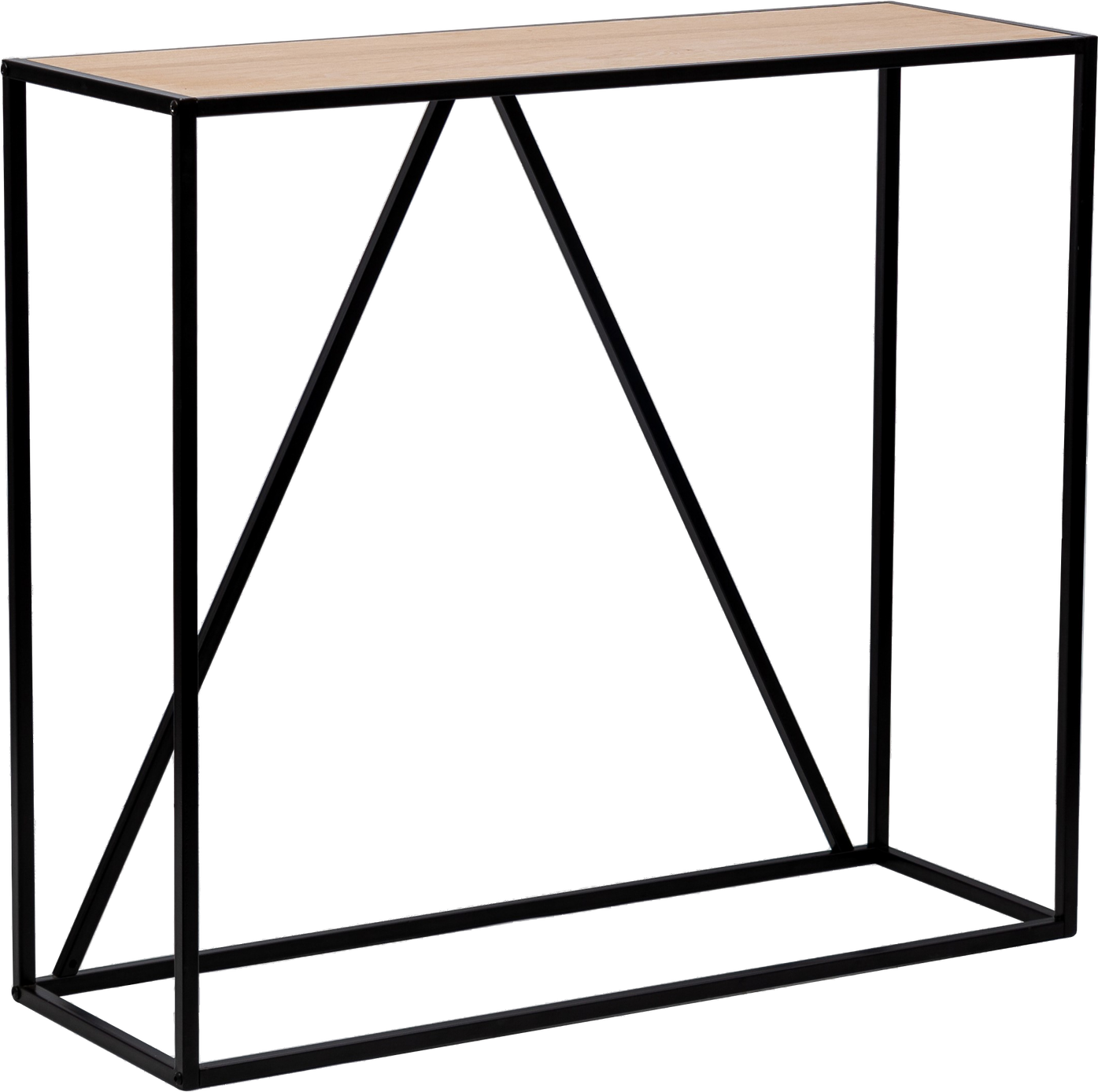 Konsolbord Nordlys Furniture Solna Sortlakeret Træ   Metalramme 80ã 90ã 30 Cm