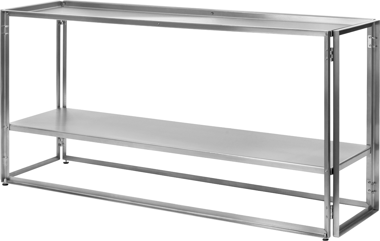 Foldbart Konsolbord i Rustfrit Stål - Moderne Design
